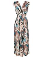 Maxi Jurk Amber Petrol, Kleding | Dames, Jurken, Verzenden, Nieuw
