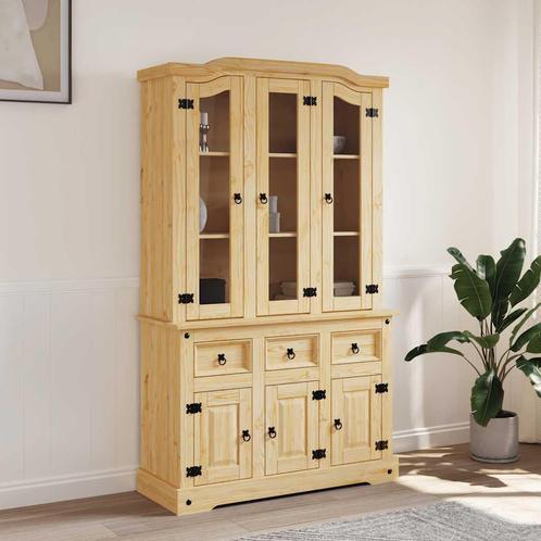 vidaXL buffetkast Corona 112x43x196 cm Mexicaans grenenhout, Huis en Inrichting, Kasten | Buffetkasten, 25 tot 50 cm, Nieuw, Grenenhout