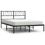 Metalen Bedframe - 150x200 - Zwart - OP=OP! - Robuust!, Zwart, Ophalen of Verzenden, 200 cm, Metaal