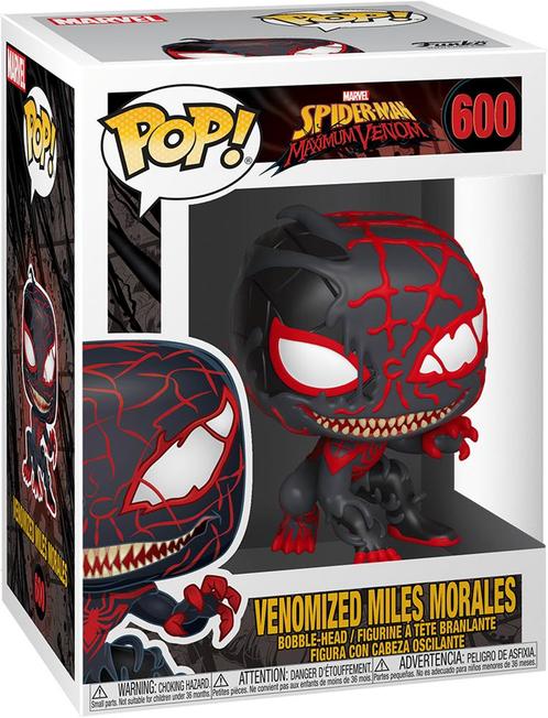 Funko Pop! - Marvel Max Venom Miles Moralis #600 | Funko -, Verzamelen, Poppetjes en Figuurtjes, Nieuw, Verzenden