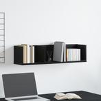 vidaXL CD Wandrek Zwart Eiken 75x18x18 cm Behandeld Hout, Huis en Inrichting, Woonaccessoires | Wandplanken en Boekenplanken, Verzenden
