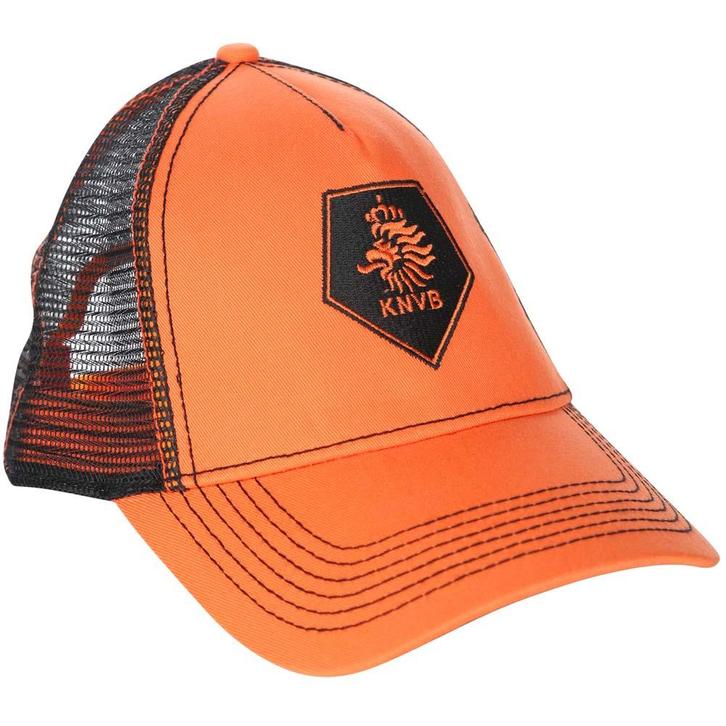 KNVB Cap Oranje met Zwarte Leeuw Midden - Volwassenen, Sport en Fitness, Voetbal, Nieuw, Verzenden