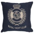 gobelin kussen navy royal yacht club 45x45cm, Huis en Inrichting, Verzenden, Nieuw