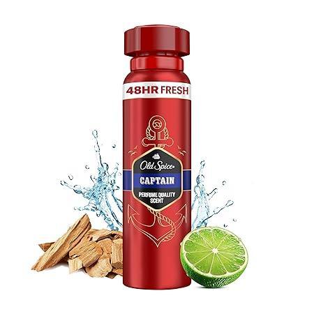 Old Spice Captain Deodorant Spray 150 ml, Sieraden, Tassen en Uiterlijk, Uiterlijk | Lichaamsverzorging, Nieuw, Verzenden