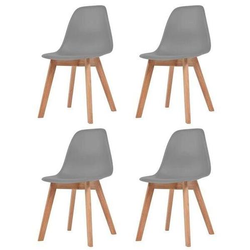 Eetkamerstoelen Grijs (4 st) - Retourdeal - 40% Korting!, Huis en Inrichting, Stoelen, Vier, Grijs, Nieuw, Ophalen of Verzenden