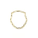 Gouden closed for ever armband | 21 cm (moderne armband), Ophalen of Verzenden, Gebruikt, Overige kleuren, Goud