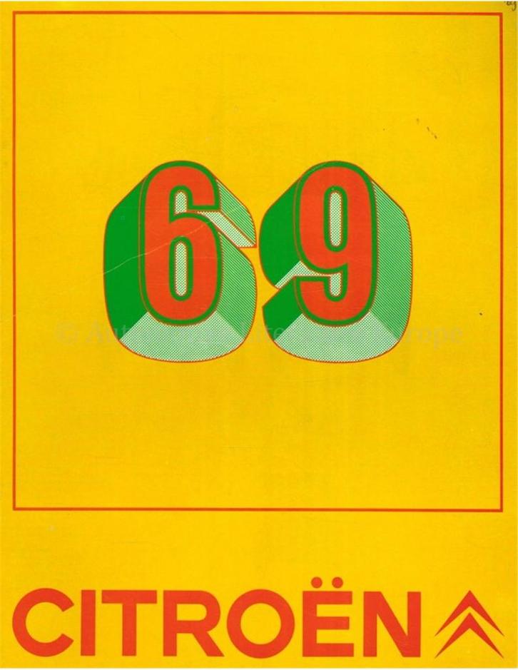 1969 CITROËN PROGRAMMA BROCHURE FRANS, Boeken, Auto's | Folders en Tijdschriften
