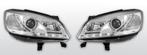 Koplampen LED DRL | Opel Zafira 1999-2005 | chroom, Auto-onderdelen, Verlichting, Verzenden, Nieuw, Opel