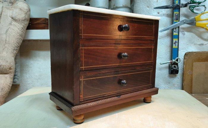 Commode - Mahonie, Marmer, Commode de Maîtrise -, Antiek en Kunst, Antiek | Overige Antiek