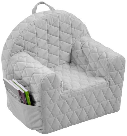 Albero Mio Velvet Grijs Kinderfauteuil, Kinderen en Baby's, Kinderkamer | Tafels en Stoelen, Nieuw, Verzenden