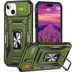 iPhone 15 Pro - Armor Hoesje met Kickstand en Camera Slide -, Verzenden, Nieuw