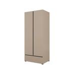 Kledingkast Crotone - Taupe - 2-Deurs met Lade, Huis en Inrichting, Kasten | Kledingkasten, Verzenden, Nieuw