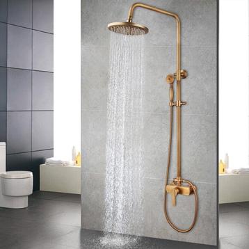 Bambuk doucheset 200 MM douchekop nostalgisch brons afgewerk beschikbaar voor biedingen