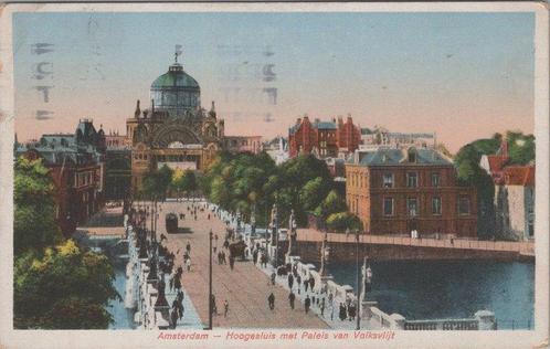 AMSTERDAM - Hoogesluis met Paleis van Volksvlijt, Verzamelen, Ansichtkaarten | Nederland, Verzenden