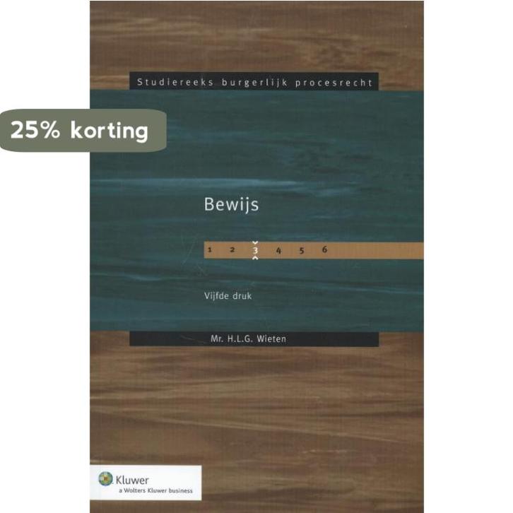 Bewijs / Studiereeks burgerlijk procesrecht / 3, Boeken, Wetenschap, Zo goed als nieuw, Verzenden