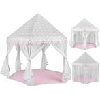 Kruzzel speeltent Princess 140 x 70 x 70 cm  wit /grijs -, Ophalen of Verzenden, Nieuw