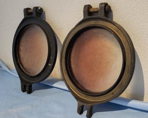 Porthole (2) - Brons - Bronzen Patrijspoort raam, Antiek en Kunst, Curiosa en Brocante