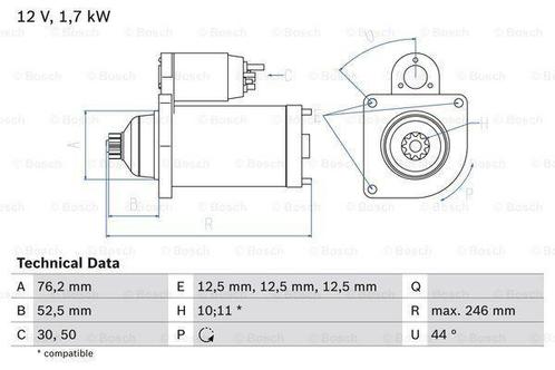 Startmotor / Starter VOLKSWAGEN MULTIVAN T5 (1.9 TDI), Auto-onderdelen, Motor en Toebehoren, Nieuw, Ophalen of Verzenden