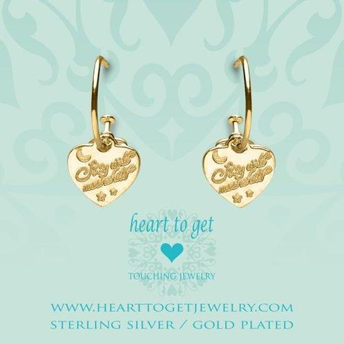 Heart to Get 925 Sterling Zilveren Goudkleurige Bohemian, Sieraden, Tassen en Uiterlijk, Oorbellen, Verzenden