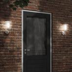 vidaXL Buitenwandlampen 2 st roestvrij staal zilverkleurig, Tuin en Terras, Buitenverlichting, Verzenden, Nieuw