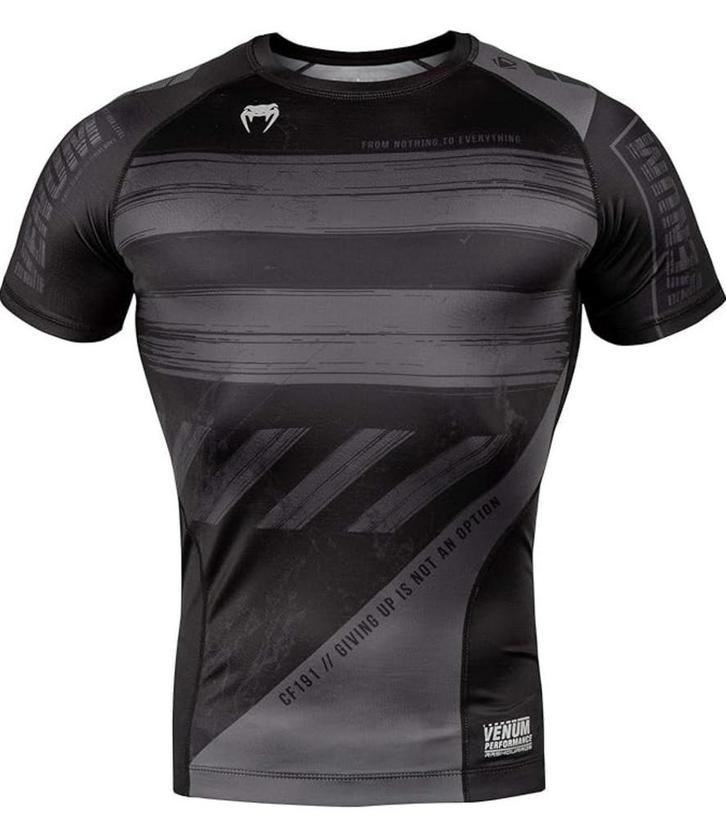 Venum Amrap Rash Guard Zwart Grijs Compressie Shirts Venum, Kleding | Heren, Sportkleding, Zwart, Maat 56/58 (XL), Nieuw, Vechtsport