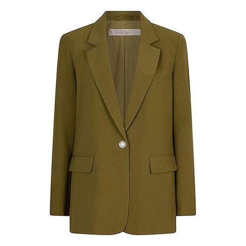 -30% Esqualo  Esqualo Blazer f24-10542 moss green  maat 44, Kleding | Dames, Jasjes, Kostuums en Pakken, Groen, Nieuw, Verzenden