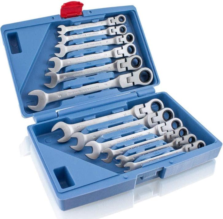 Ratelsleutelset - 12-delig, Doe-het-zelf en Verbouw, Gereedschap | Handgereedschap, Nieuw, Verzenden