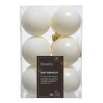 Kerstballen set | Decoris | Ø 6 cm | 12 stuks (Wit), Diversen, Verzenden, Nieuw