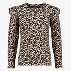 TwoDay meisjes shirt met luipaardprint en ruches maat 170, Verzenden, Nieuw