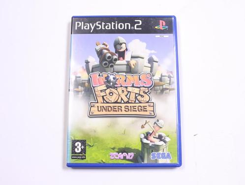 Playstation 2 - Worms Forts: Under Siege, Spelcomputers en Games, Games | Sony PlayStation 2, Ophalen of Verzenden