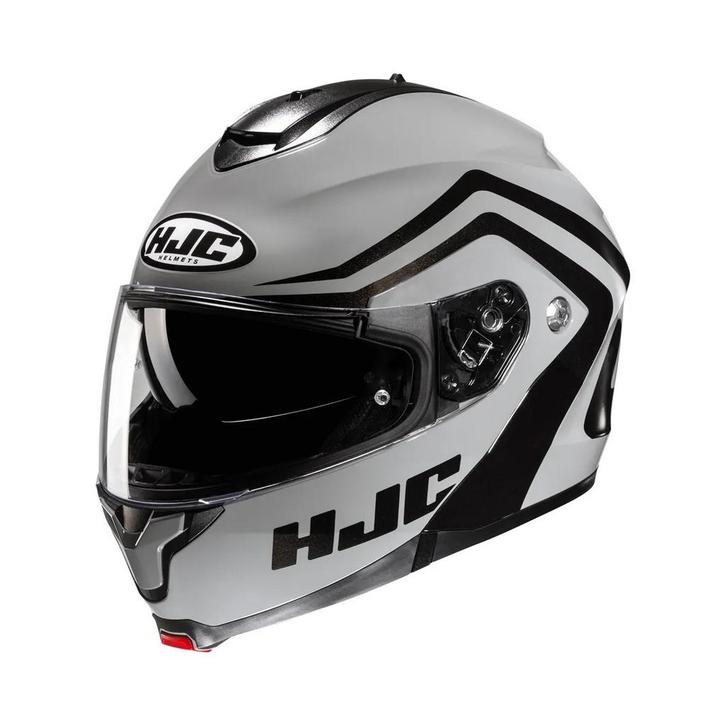 HJC C91N Nepos - Zwart/Grijs, Motoren, Kleding | Motorhelmen, XS, HJC, Systeemhelm, Verzenden