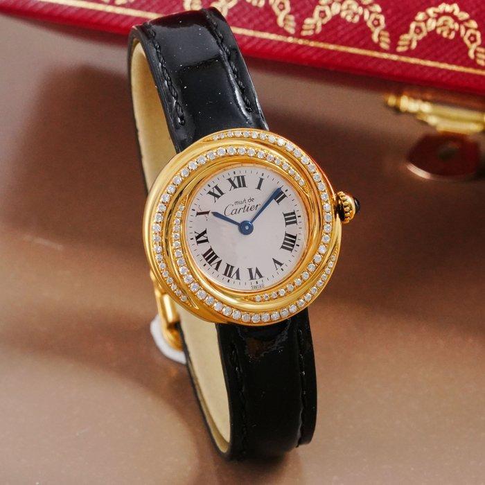 Cartier - Must de Cartier Trinity Vermeil Custom Diamonds -, Sieraden, Tassen en Uiterlijk, Horloges | Heren