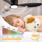 Plafondventilator LED Scandinavisch Stil Modern, Verzenden, Nieuw