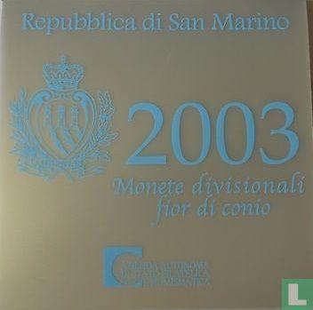 San Marino jaarset 2003, Postzegels en Munten, Munten | Europa | Euromunten, Setje, Overige waardes, San Marino, Verzenden
