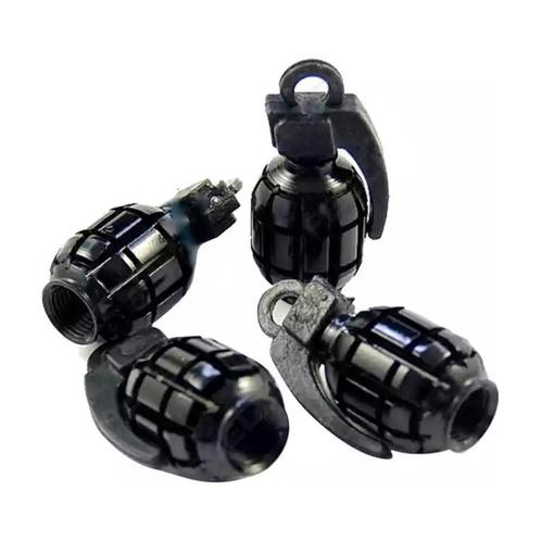 TT-products ventieldoppen Black Grenades handgranaat 4 stuks, Auto diversen, Auto-accessoires, Ophalen of Verzenden
