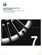 1999 BMW 7 SERIE SONDERAUSSTATTUNGEN BROCHURE DUITS, Nieuw, BMW, Author
