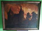 Julien Van De Veegaete(1886-1960) - Kasteel bij, Antiek en Kunst, Kunst | Schilderijen | Klassiek