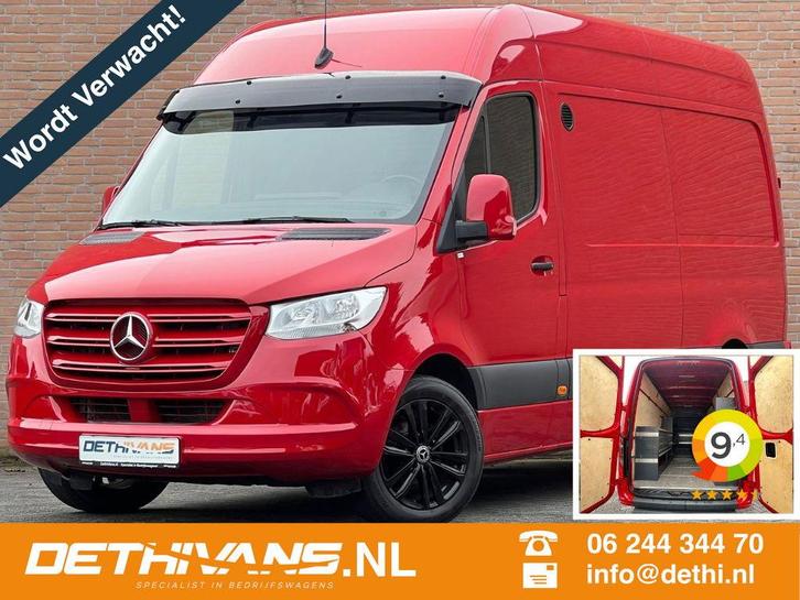 Zakelijke Lease |  Mercedes-Benz Sprinter 315CDI 150PK L2H2, Auto's, Bestelauto's, Onderhoudsboekje, Lease, Zwart, Handgeschakeld