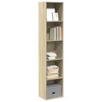 vidaXL Boekenkast 40x30x189 cm bewerkt hout sonoma, Huis en Inrichting, Kasten | Boekenkasten, Minder dan 50 cm, Verzenden, Nieuw