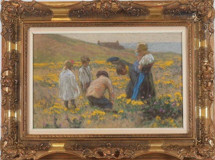 Hugo Poll (1867–1931) - Zomerdag in het veld, Antiek en Kunst, Kunst | Schilderijen | Klassiek