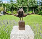 sculptuur, Springende kikker - 28 cm - Brons, Antiek en Kunst