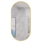 Ovale spiegel 100x50cm Goud | Retourdeal 40% Korting, Antiek en Kunst, Antiek | Spiegels, Ophalen of Verzenden, Ovaal, 100 tot 150 cm