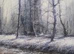 Spanish School (XX) - The Frozen Forest - NO RESERVE, Antiek en Kunst, Kunst | Schilderijen | Klassiek