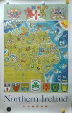 Frederick Griffin - Northern Ireland Ulster Pictorial Map, Antiek en Kunst