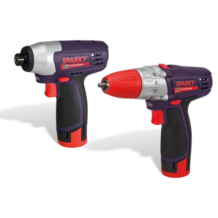 Sparky Twin Set 10.8V accuboor en slagschroevendraaier, Doe-het-zelf en Verbouw, Gereedschap | Boormachines, Overige typen, Nieuw