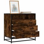 vidaXL Ladekast 70x41x70 cm bewerkt hout gerookt, Kinderen en Baby's, Kinderkamer | Commodes en Kasten, Verzenden, Nieuw