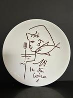 Bord - Porselein - Personage en vis, Antiek en Kunst, Antiek | Glas en Kristal