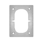 ProPlus Montageplaat voor dubbel sjoroog - 125 x 165 mm -..., Auto diversen, Aanhangwagen-onderdelen, Ophalen of Verzenden, Nieuw