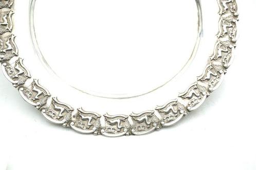 Presenteerblad - .833 zilver - d.22.5cm, Antiek en Kunst, Antiek | Goud en Zilver
