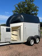 Prachtige Bockmann Vol-alu 2-paards met zadelkamer!, Ophalen, Zo goed als nieuw, Aluminium, 2-paards trailer